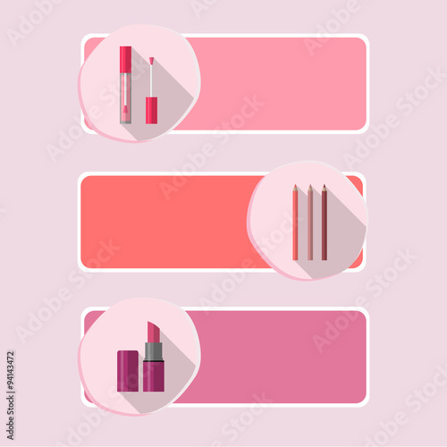Lipstick icon set