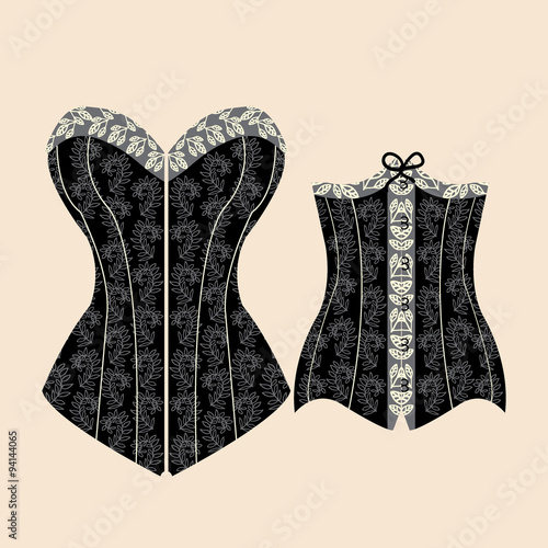Corset vector illustration.
