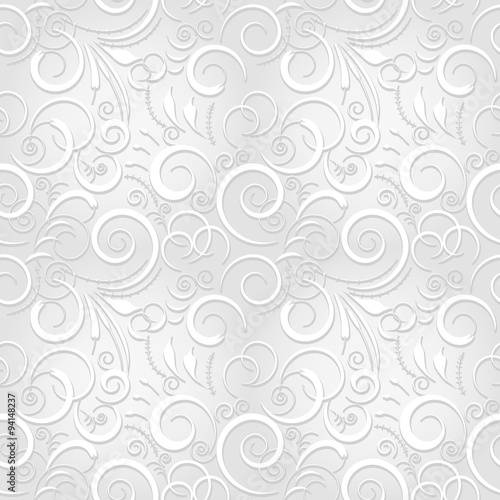 White festive seamless pattern