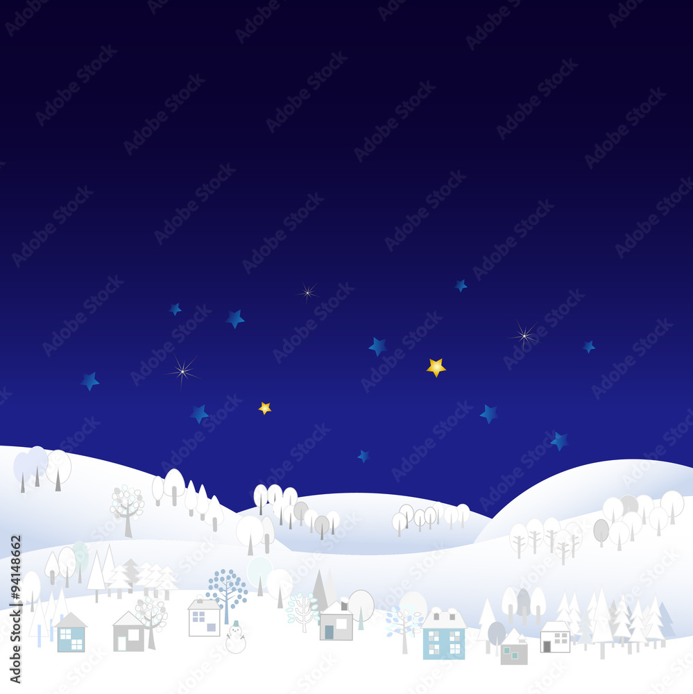 Naklejka premium 冬 風景