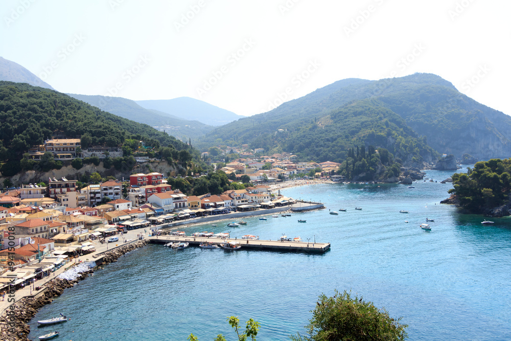 Picturesque coastal city of Parga Greece