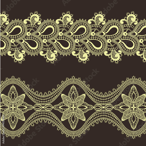 Vector lace border design 