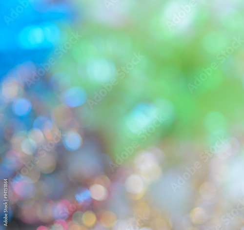 Colorful bokeh twinkling lights background