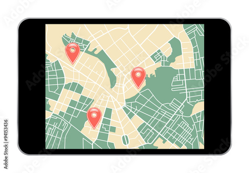 tablet map navigator
