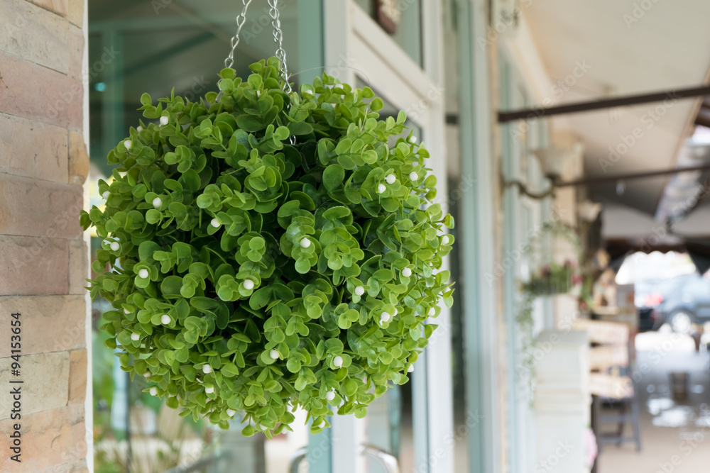 green plastic bouquet flowers hanging decoration green plastic bouquet flowers hanging decoration