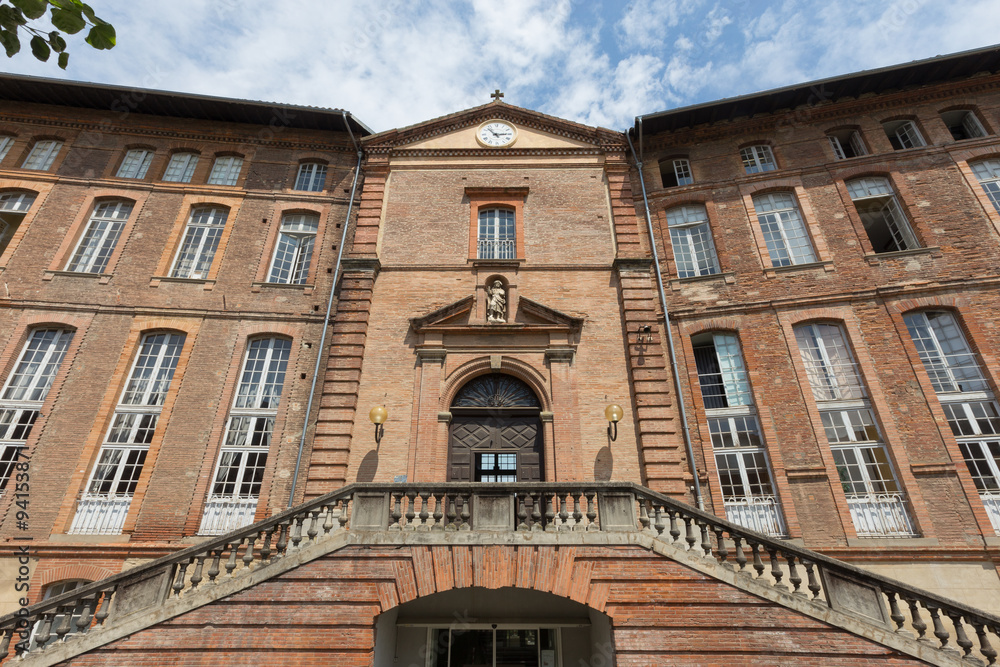 Hotel Dieu in Toulouse, former pilgrims hospital on the Camino de Santiago, World Heritage Site