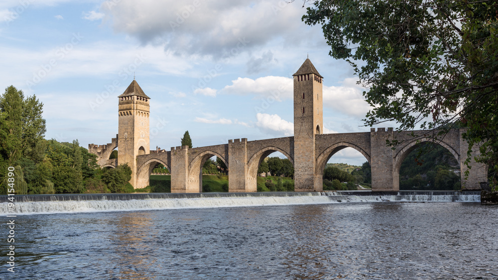 Pont Valantre in Cahors France, on the Camino to Santiago de Compostela