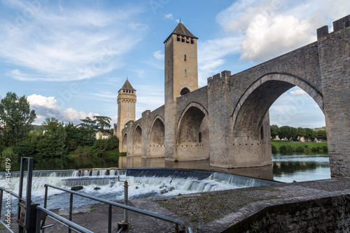 Pont Valantre in Cahors France, on the Camino to Santiago de Compostela © maartenhoek