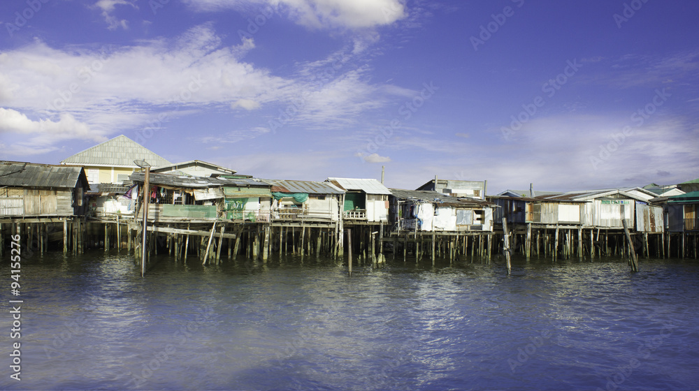 Riverside Community Chao Phraya River in Bangkok Riverside Community Chao Phraya River in Bangkok