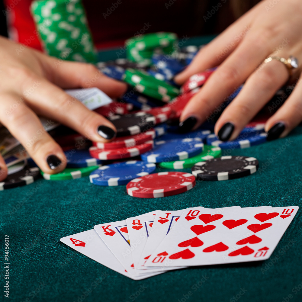Royal flush closeup Royal flush closeup