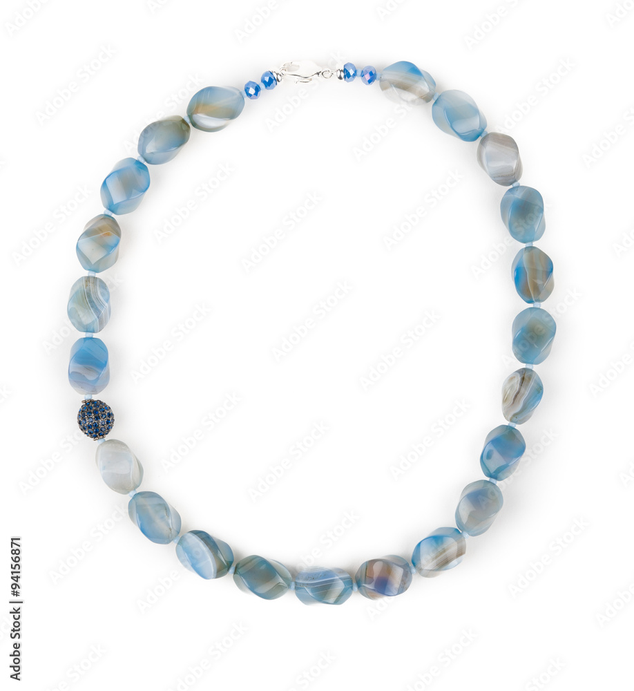 Obraz premium Necklace of chalcedony.