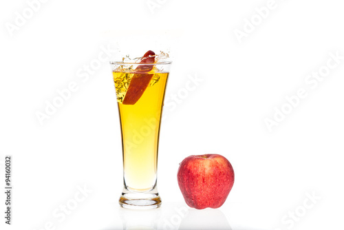 Apple juice splash