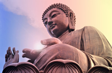 Rollo Buddha Buddha Statue im Po Lin Kloster Hongkong  © stevem