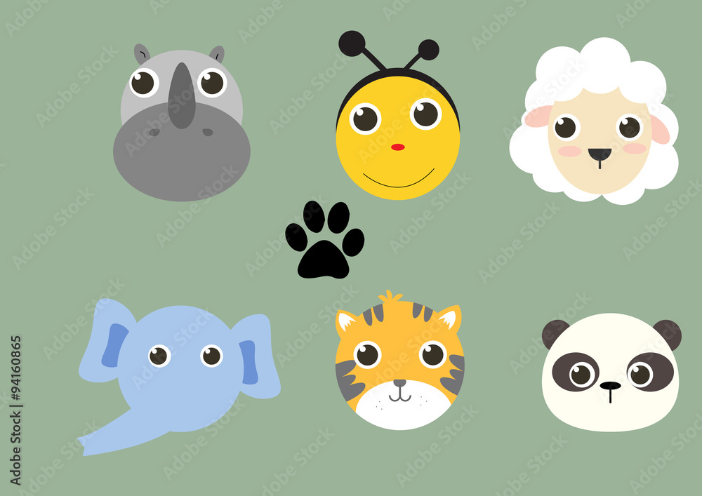 Fototapeta premium face animal