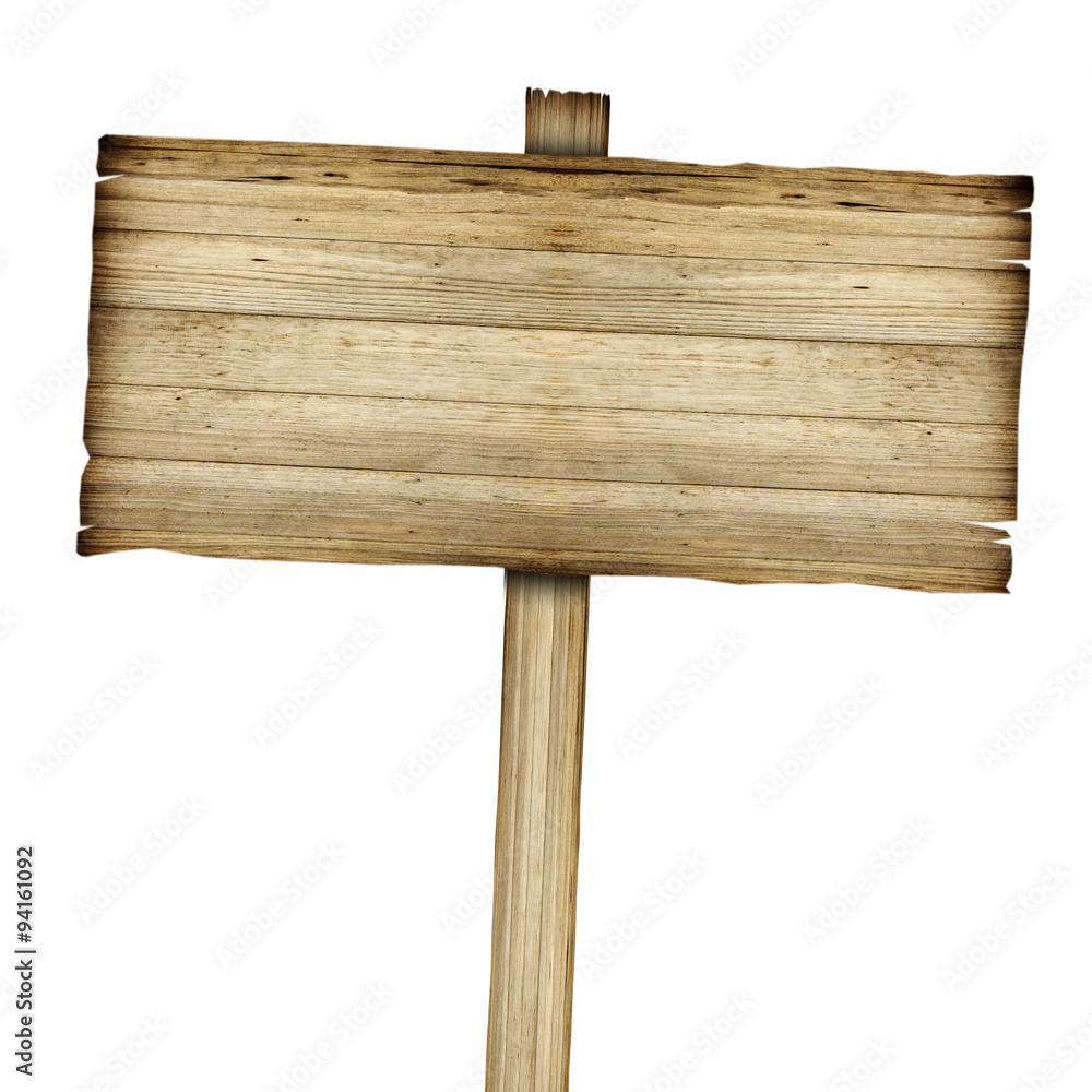Wooden sign isolated on white. Wood old planks sign. Wooden sign isolated on white. Wood old planks sign.