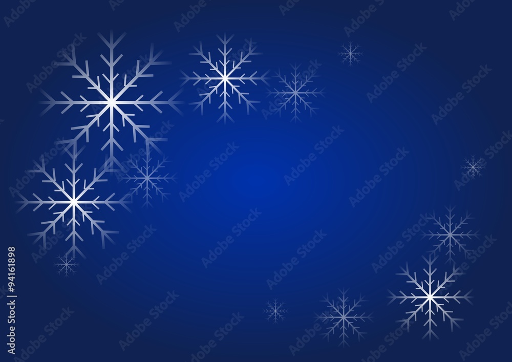 Blue christmas background with snowflakes Blue christmas background with snowflakes