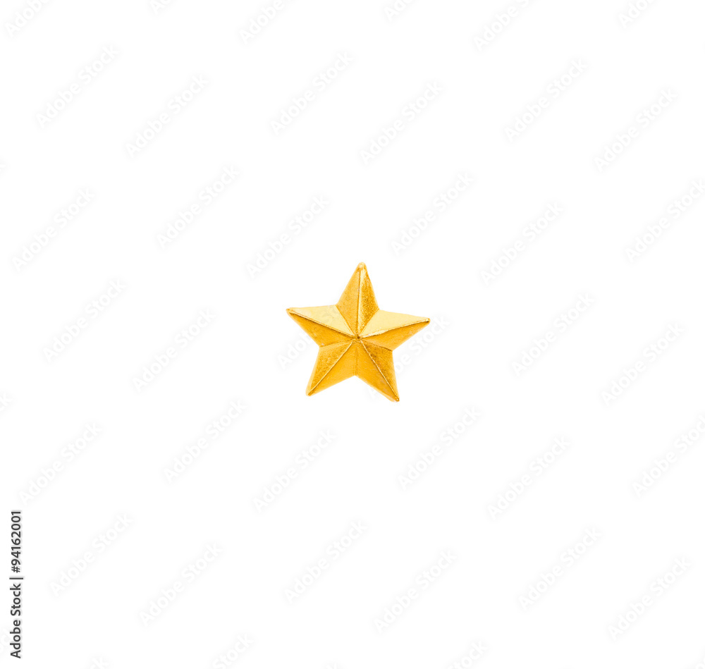 Golden christmas star. Golden christmas star.