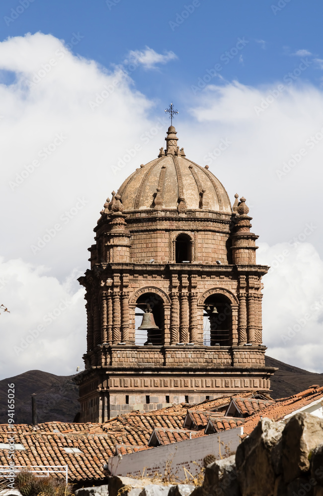 Church Bell Tower Cusco Peru South America