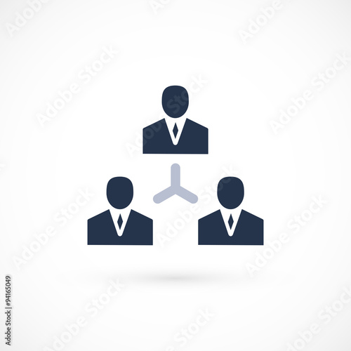 Handshake abstract logo vector design template