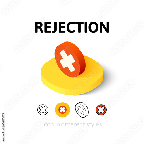 Rejection icon in different style