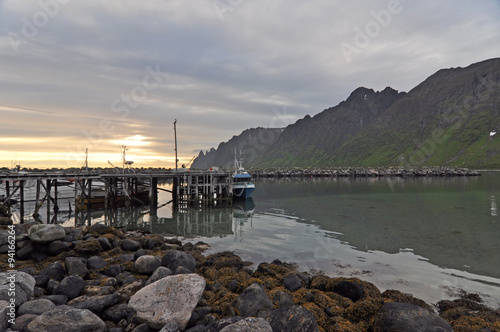 Norwegian nature / There are mountains plunging into the sea from hundreds of metres, fjords, tall mountain peaks, northern lights and midnight sun. © vkhom68