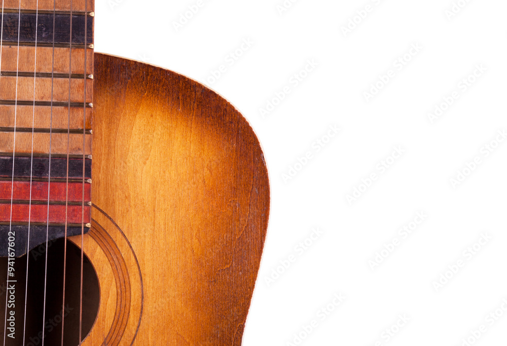 Obraz premium acoustic guitar isolated