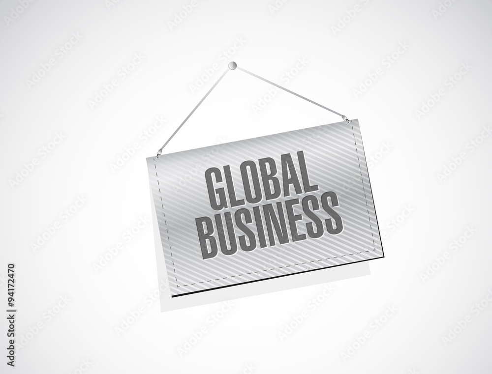 global business banner sign concept global business banner sign concept