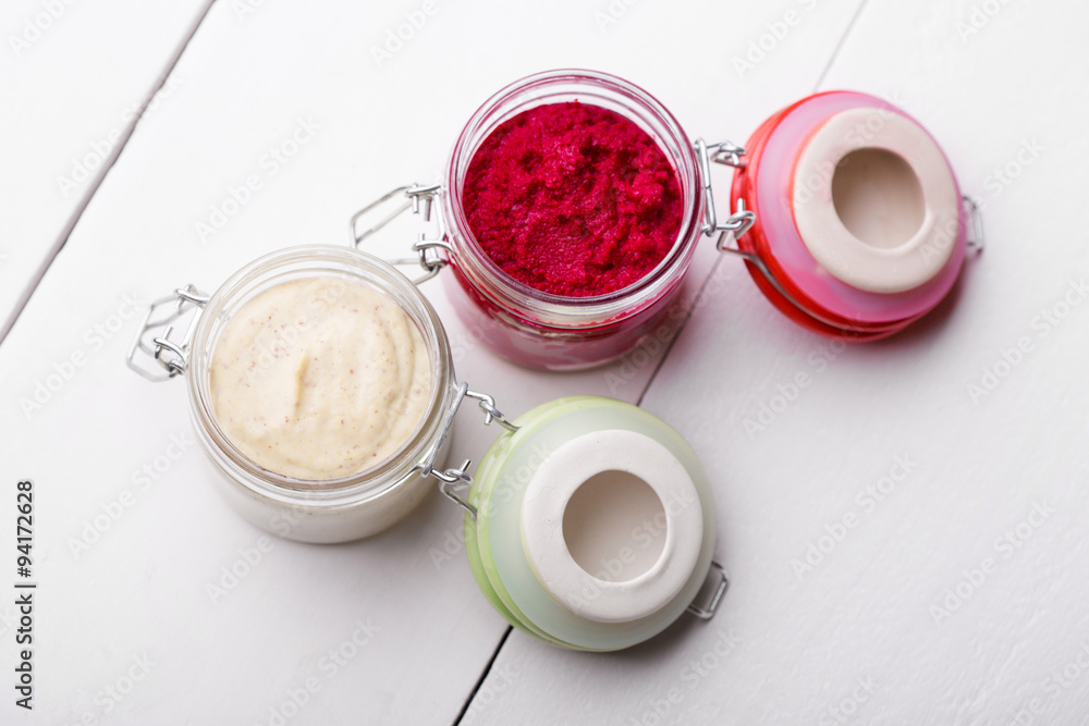 Natural mayonnaise and beetroot pesto Natural mayonnaise and beetroot pesto