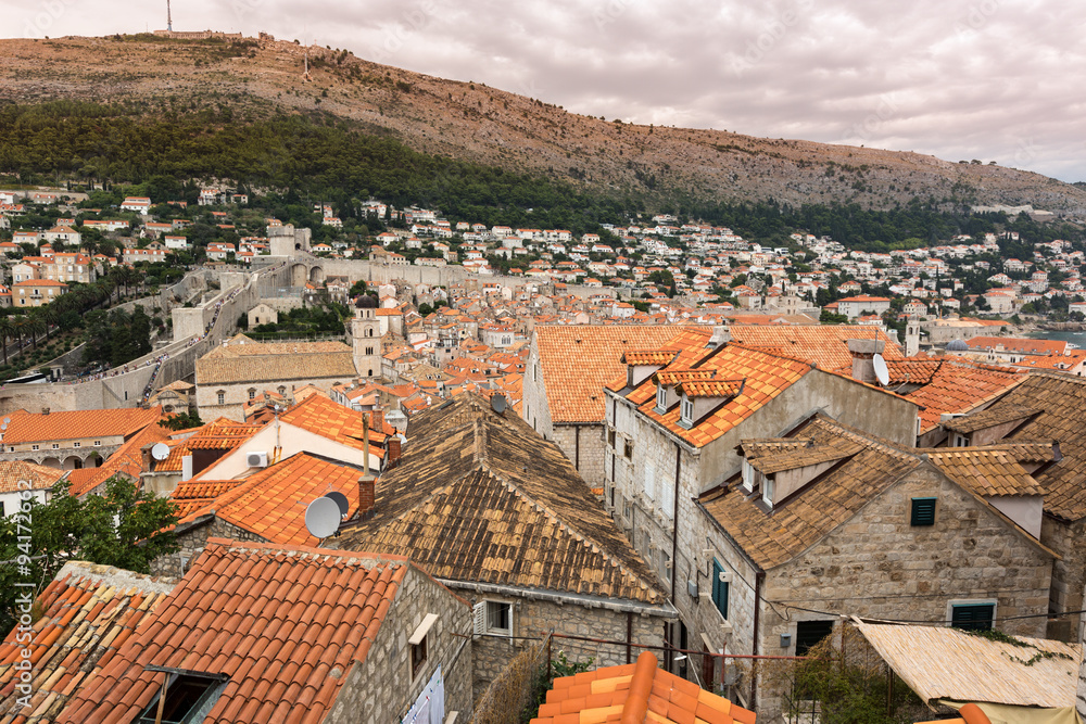Historic buildings in Dubrovnik, Croatia