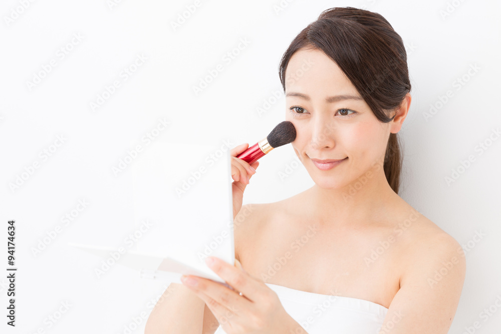 attractive asian woman beauty image on white background attractive asian woman beauty image on white background