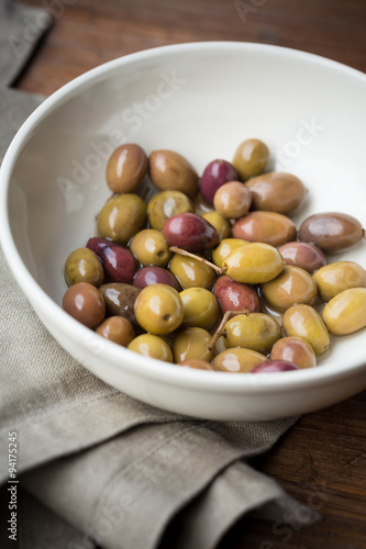 Taggiasche olives from Liguria region of italy