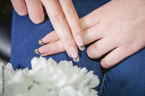 Women s manicure  nails  beauty salon