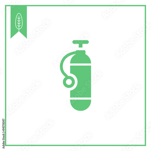 Diving cylinder icon