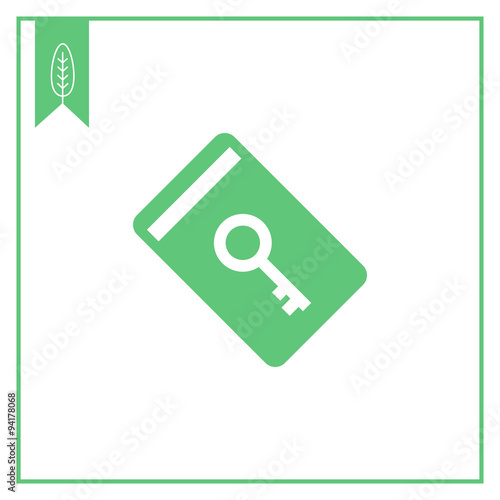 Electronic keycard icon