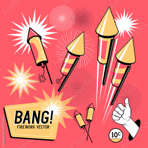 Retro Firework Rockets