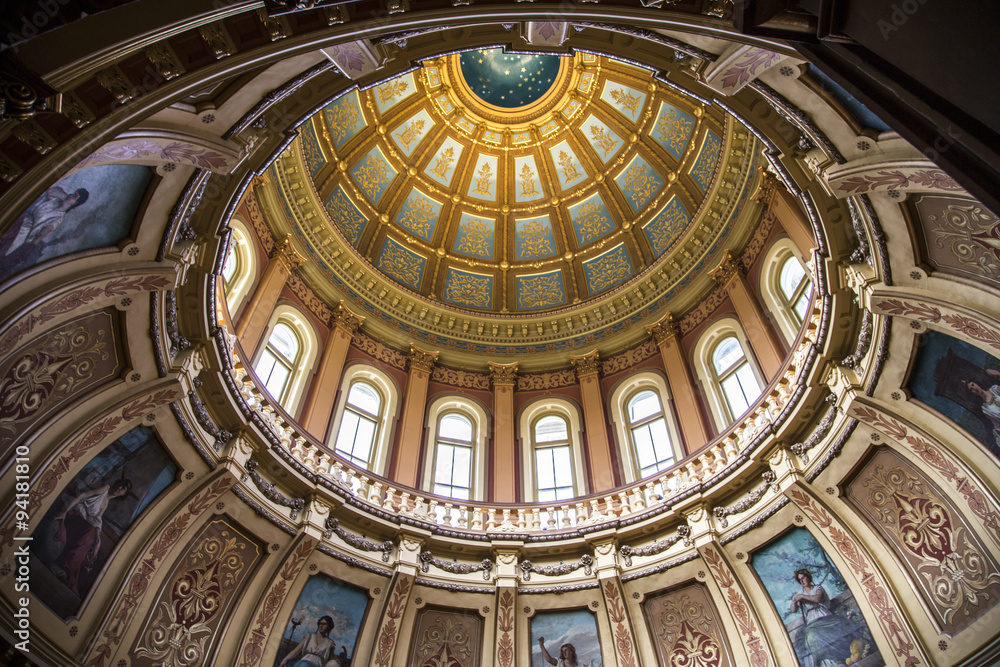 From inside Michigan Capital Dome