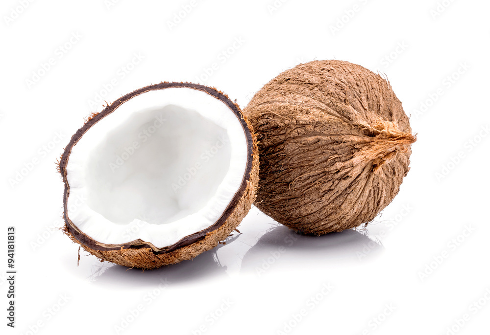 close up of a coconut