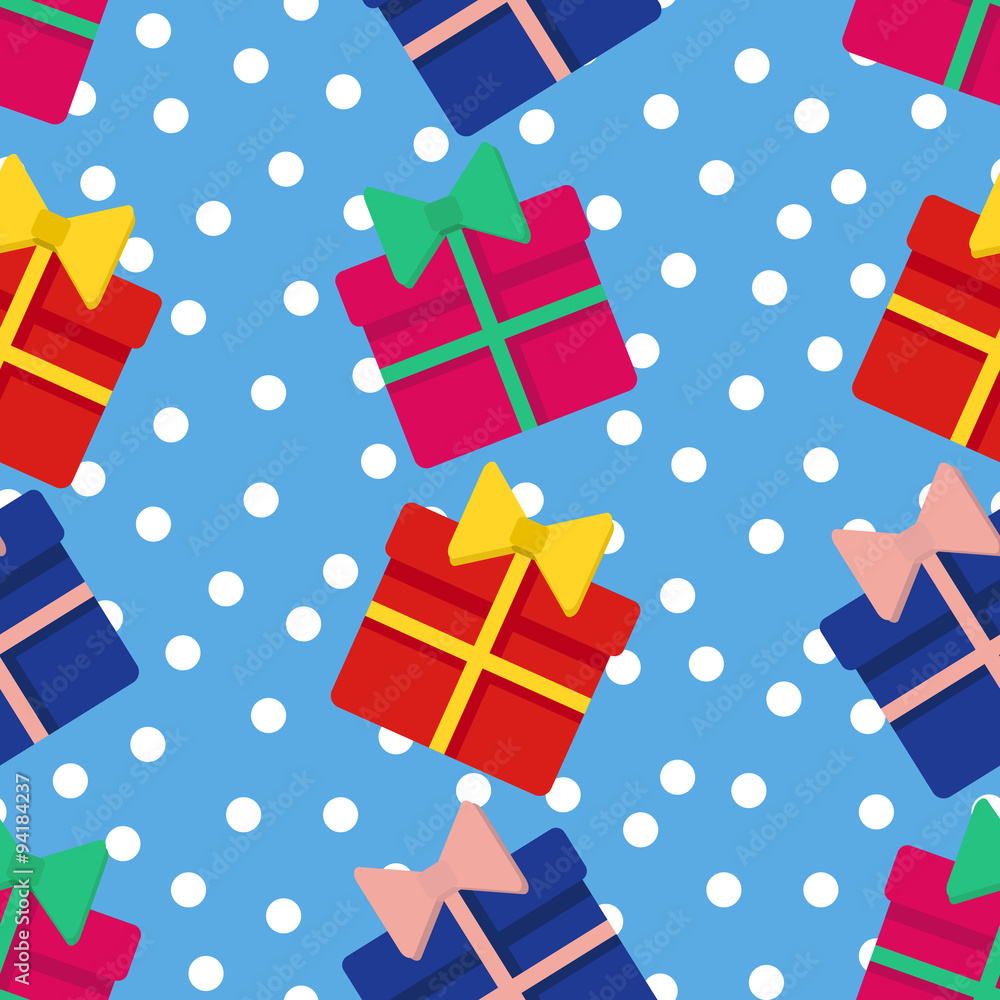 Obraz premium Seamless Present Pattern