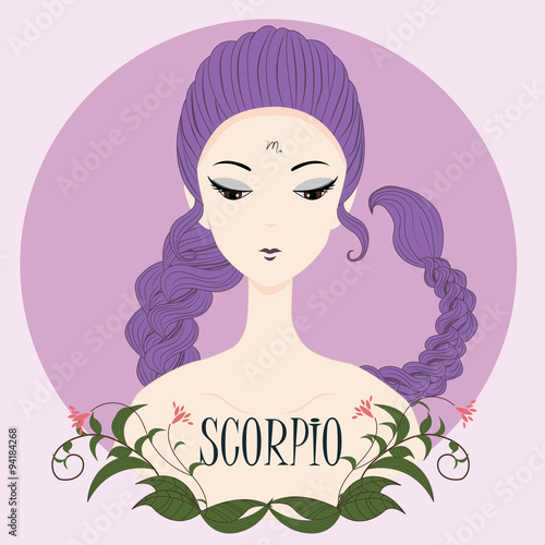 Zodiac girl Scorpio