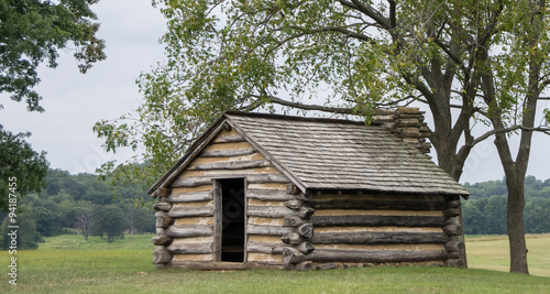 Log Cabin on a Hill