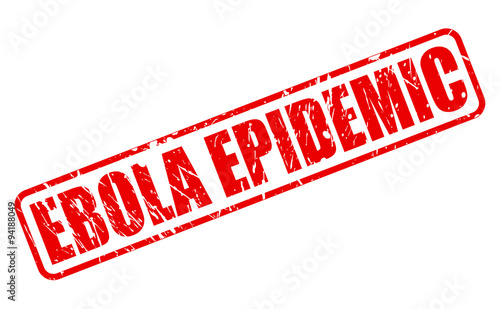 EBOLA EPIDEMIC red stamp text