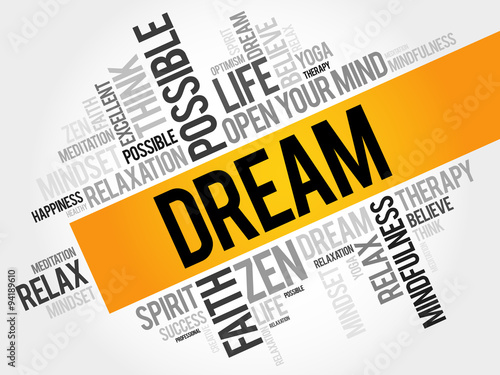 Dream word cloud concept