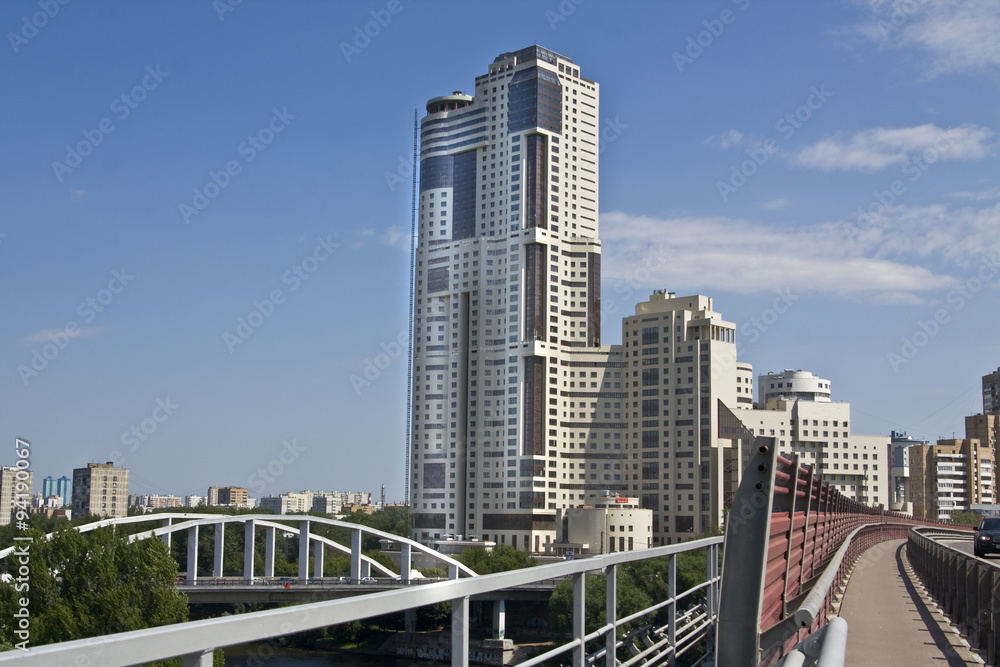 Naklejka premium Moscow, modern skyscraper