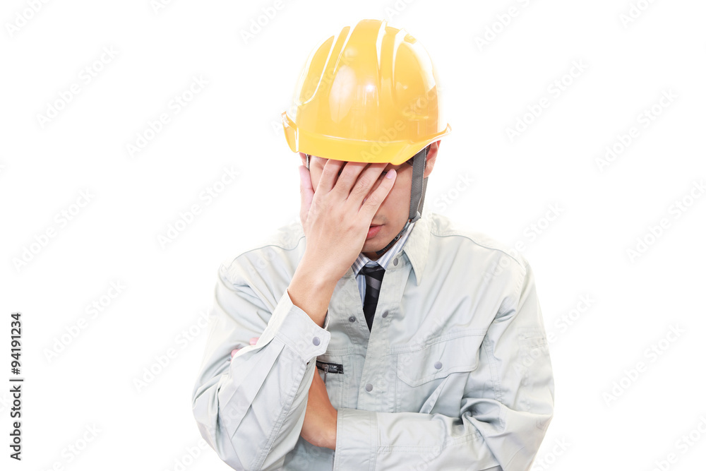 苦悩する労働者