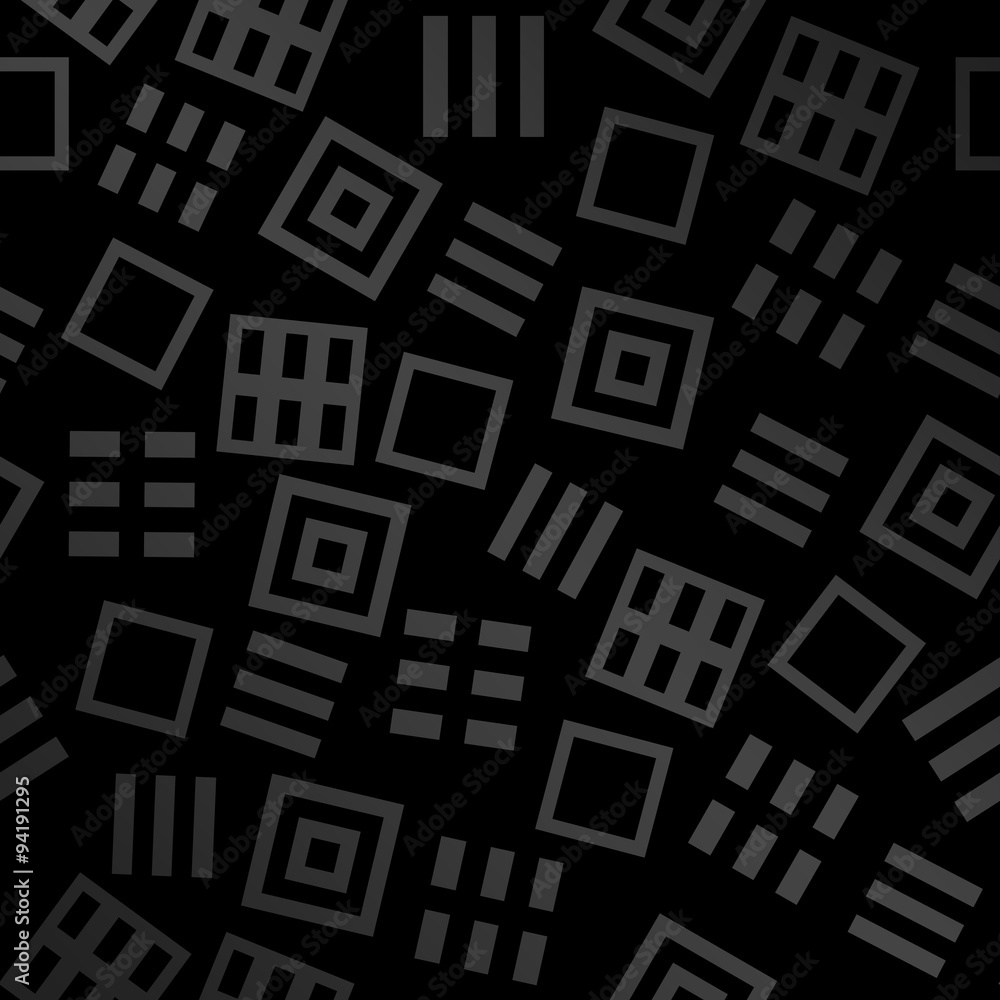 Black Abstract Squares Background 