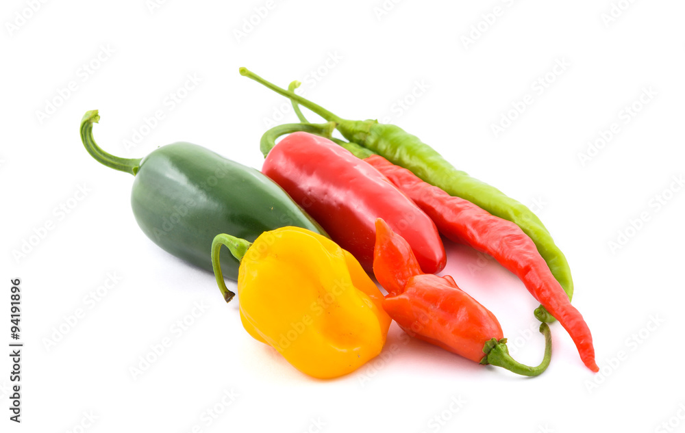 Different Variety of chillies