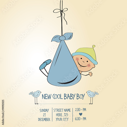 baby boy shower card