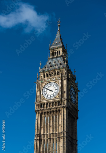 Close up of Big Ben in London, England