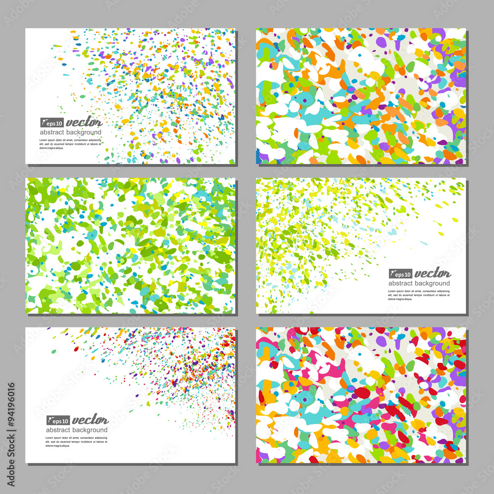 Naklejka premium Set of business cards