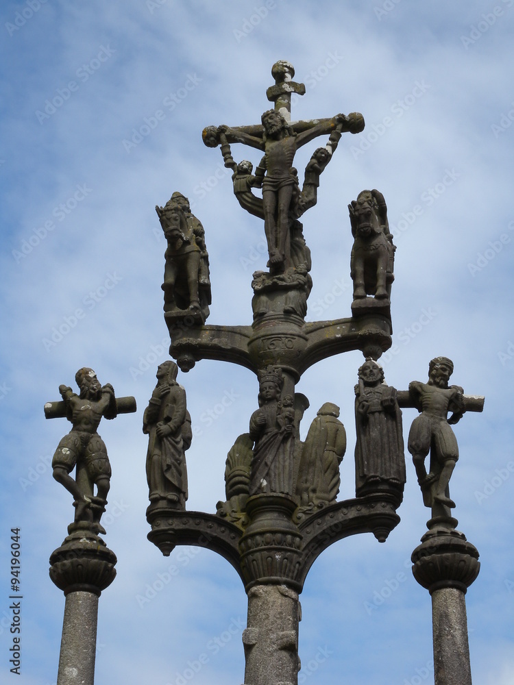 Kreuz am Calvaire Saint Thégonnec